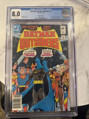 Batman and the Outsiders #1 Newsstand Variant (DC Comics Aug83)CGC 8.0WhitePages