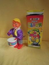 Clown Jouet Mécanique à clé Vintage