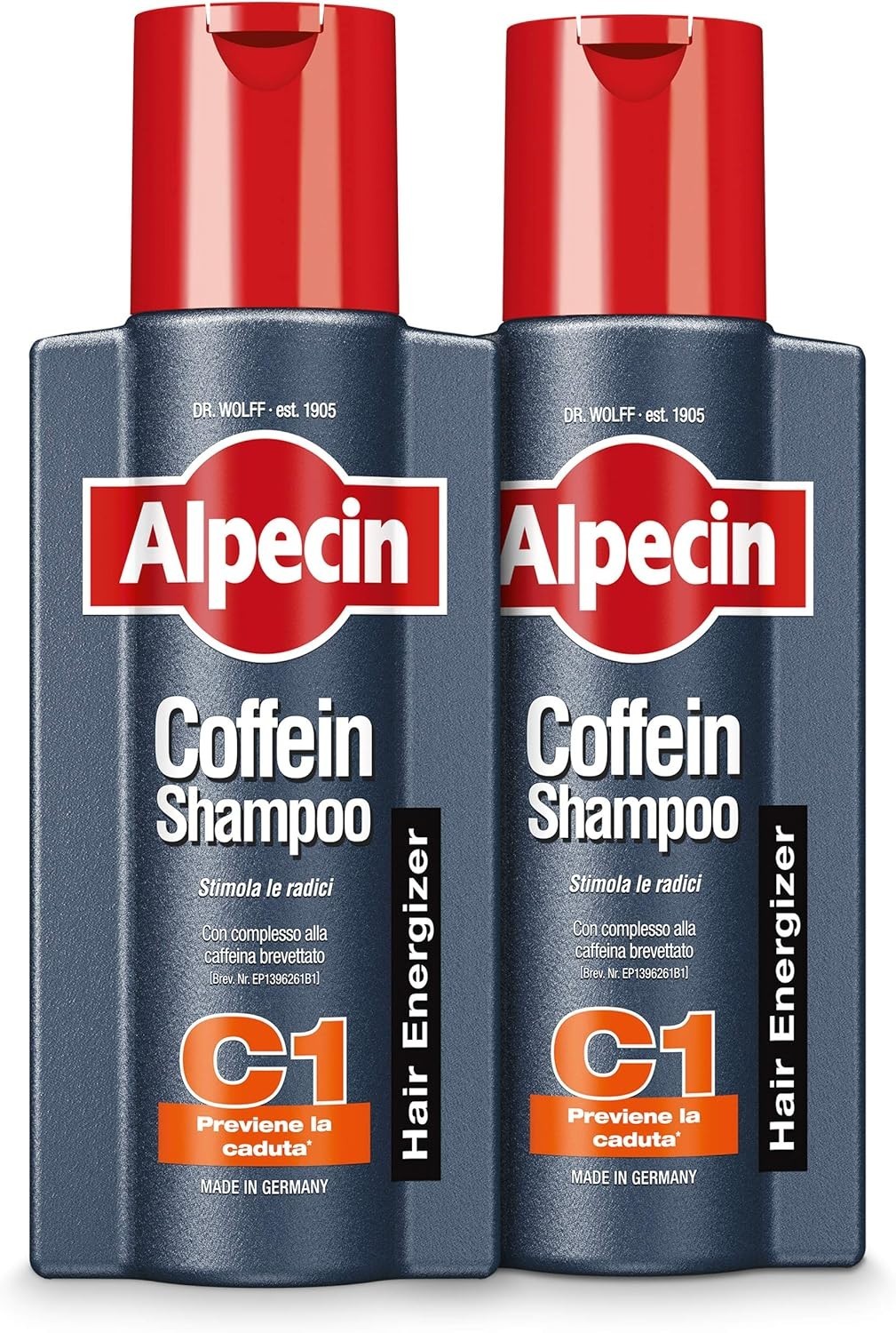 2x Alpecin Coffein Shampoo C1 250ml | Eccellenza Anticaduta Capelli
