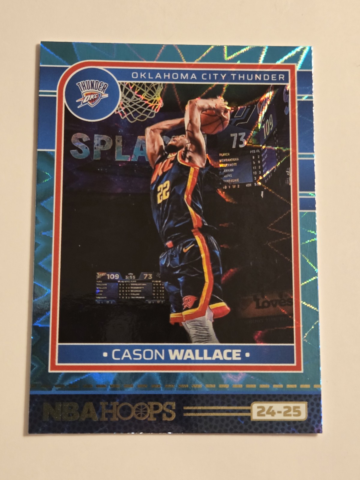 2024-25 Panini NBA Hoops - Cason Wallace #68 Teal Explosion