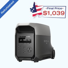 EcoFlow Delta 3 Ultra 3600W 3072Wh Portable Power Station LFP Battery Refurbish