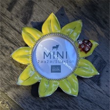 Studio Decor Mini Cornice Girasole 2x2 in Coccinella Smaltata Giallo