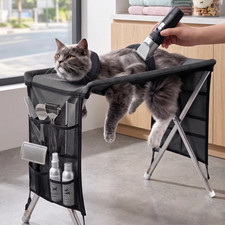 Pet Grooming Hammock Table Foldable Stand for Cats Small Dogs Nail Trimming Bath