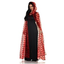 Red Spider Adult Hooded Costume Cape  Standard