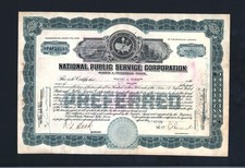 1925 Virginia - National Public Service Corporation -  EX RARE Stock Certificate