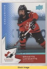 2020 Upper Deck Team Canada Juniors Women's WC Blue Brigette Lacquette READ i9l