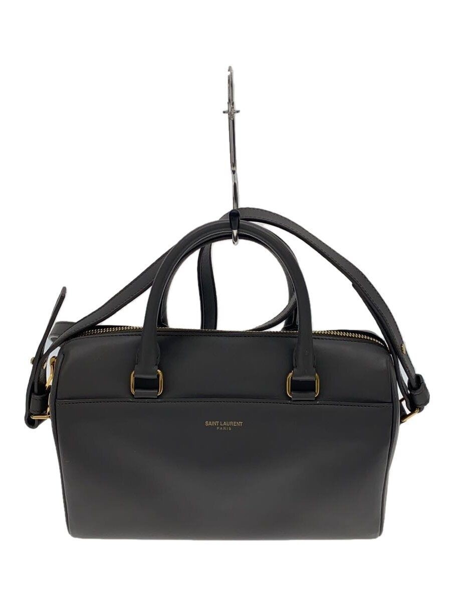 BORSA A TRACOLLA SAINT LAURENT CLASSIC BABY DUFFLE PELLE GRIGIO CLD330958 usata