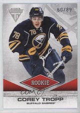 2011-12 Panini Titanium Rookie Draft Position Number 60/89 Corey Tropp #109 0f2