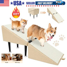 2-In-1,Foldable Separate Dog Ramp, Multi-Functional Heavy-Duty Pet Staircase New