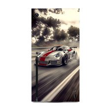 Front Cover Vinyl Wrap Skin Automotive Racing Decal Compatible with Xbox-X