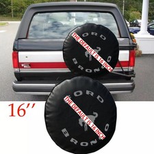30"/31" Tires Soft Protective Cover Black For Ford Bronco Spare Tire Covers-NCH