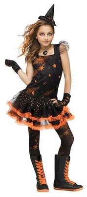 Child Sparkle Star Witch Costume