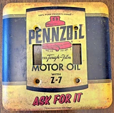 2012 Open Road Brands Pennzoil Motor Oil Double Switch Outlet Cover Plate