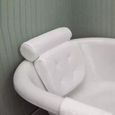 Relax Mesh Bath Pillow Spa Hot Tub Bathtub Thick Cushion Neck Head with Suction