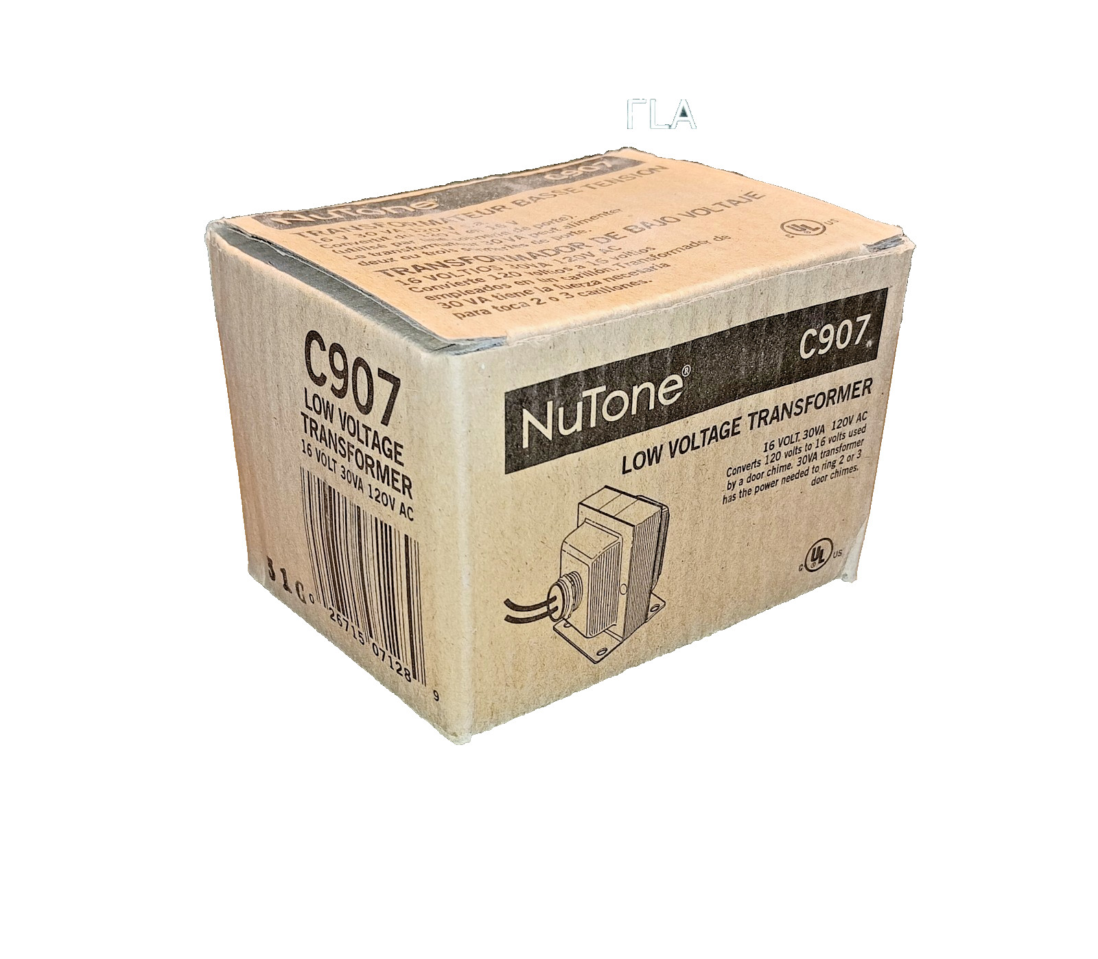 NuTone® C907 16-Volt – 30 Volt Amp Transformer (Upgrade for 301T Transformer)