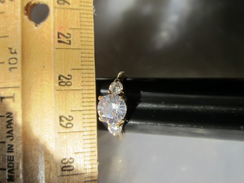 ESPECTACULAR ANILLO DE COLECCIÓN TOTALMENTE SELLO ORO MACIZO 14K DESLUMBRANTE GRADO 5A CIRCONITA CÚBICA 2,6 g - Imagen 24 de 24