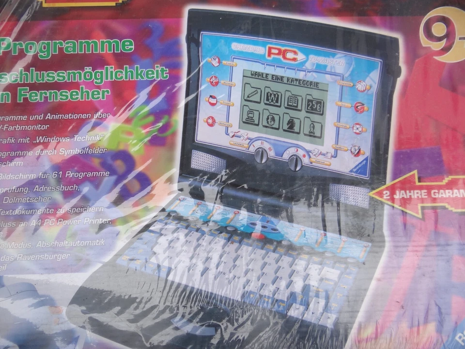 Champion TV PC Spiel Lerncomputer Kinder Lernen Computer 90er Ravensburger NEU - Bild 2 von 3