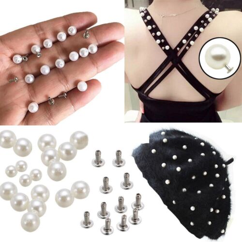 100 pièces goujons rivets perles élégants et chics pour sac en cuir chaussure - Photo 1 sur 12