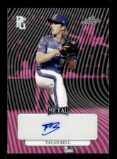 TALAN BELL 2023 LEAF METAL PERFECT GAME ALL AMERICAN CLASSIC PINK AUTO /20