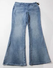DG2 by Diane Gilman Women's Virtual Stretch Denim Flare Jean AC2 Chamber Size 14
