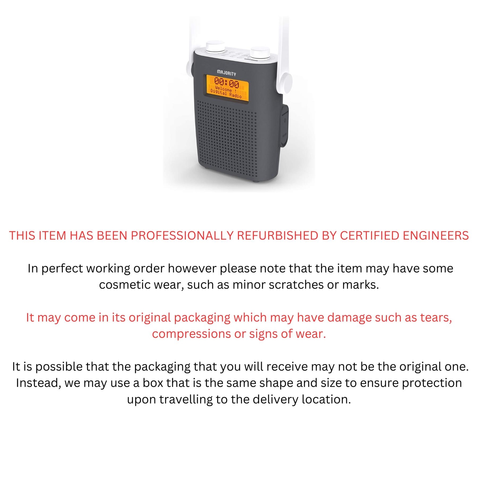 Waterproof DAB Radio with Bluetooth Portable IPX5 Shower DAB eBay