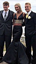 Sherri Hill 2 Piece Black Formal Dress Size 4-6