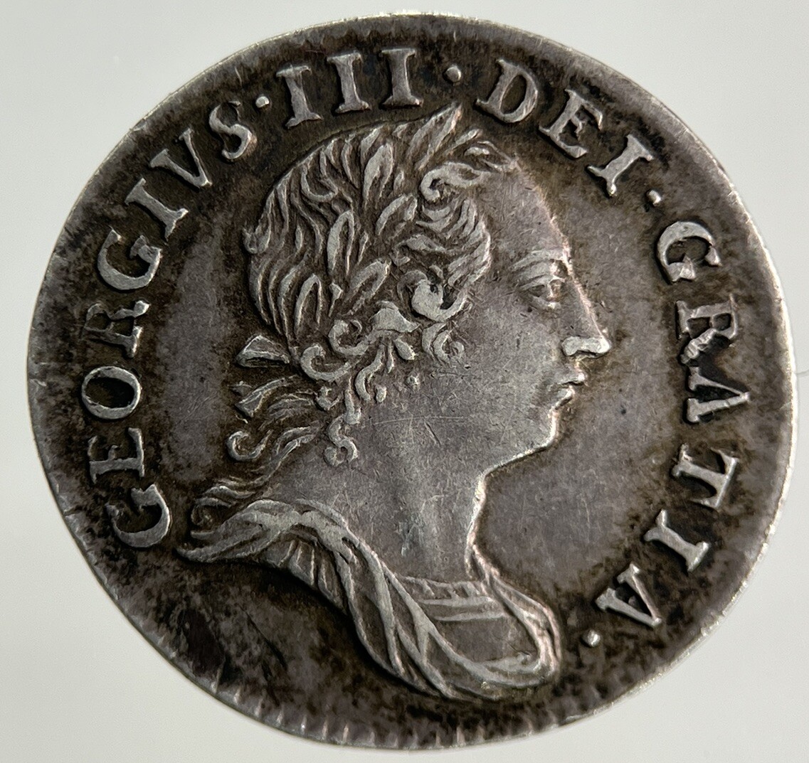 1763 George III 3rd Maundy Three-Pence Silver Coin | Very High Grade