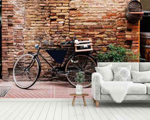 3D Retro Bicycle O920 Transport Wallpaper Mural Self-adhesive Removable Amy - Picture 1 of 7