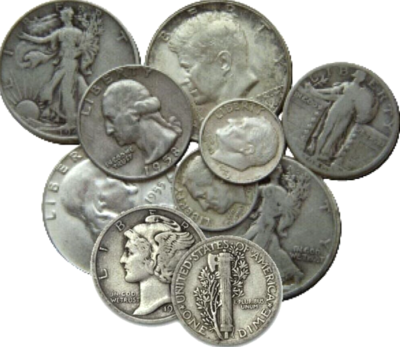 #ad 💰 90% Pure Silver $1 Face Value Pre 1965 Half Quarter Dime Bullion Price $108.86