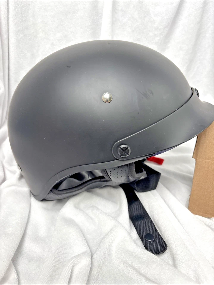 Casco abierto Speed and Strength SS410 negro liso para motocicleta XL FMVSS #218 Foto 3 de 4