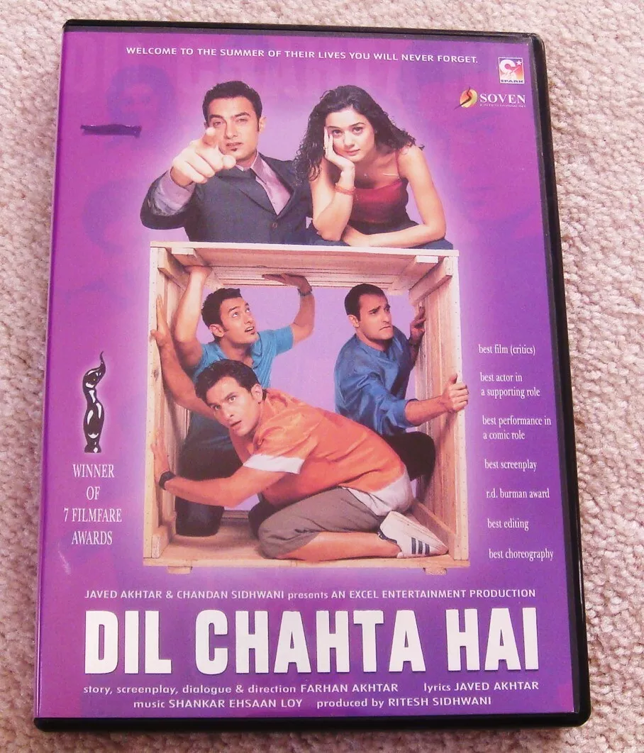 Dil Chahta Hai (DVD,English Subtitle)Bollywood Comedy Movie Aamir ...