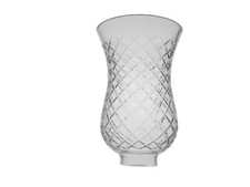 Hobnail Cut Oil Hurricane Shade : Hand Cut Crystal Light Shade 