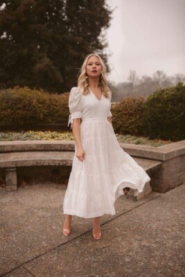 white satin midi dress WHITE DEMI CUP SATIN DRAPED MIDI DRESS