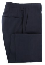 Incotex Dark Navy Blue Solid Pants - Slim - IN-S0T030-S6333-820 