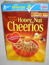  10403 General Mills 2015 Honey Nut Cheerios Cereal BOX ONLY