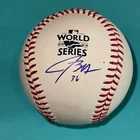 JOSHUA MILLER (Astros) Signed Official 2022 WORLD SERIES Baseball Beckett (BAS)