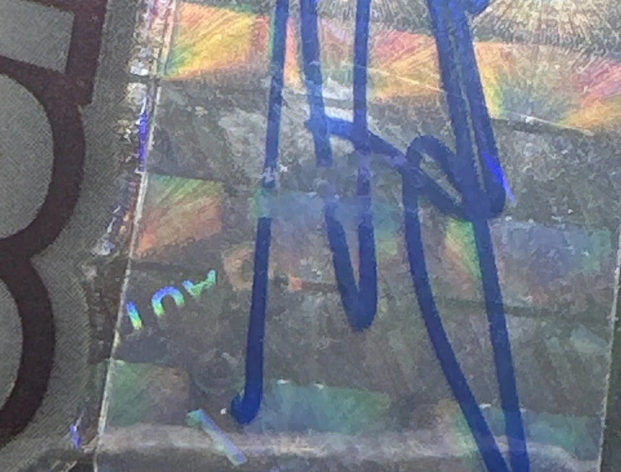 2021 Panini Mosaic Rookie Scripts Trey Sermon RC Auto - Image 3 of 4