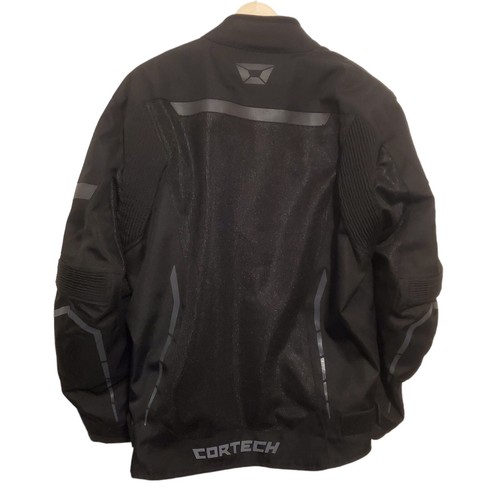 Cortech Aero-Flo Motorcycle Jacket Mens Medium Street Riding Padded Black - Foto 2 di 22