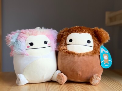 Squishmallows Collection Zaylee & Benny the Big Foot Cuddly Plush 7.5'' NWT