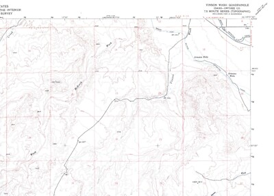 Vinson Wash Quadrangle Idaho 1947 USGS Topo Map 7.5 Minute Topographic