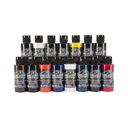 Juego de pinturas automotrices CTX-W112-00 Createx Wicked Detail Pro 17 x 2 oz