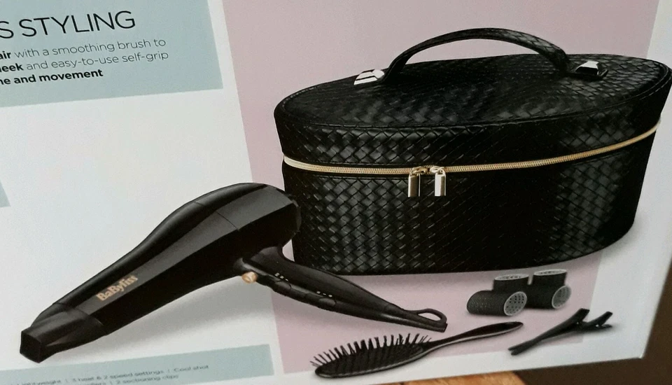 BaByliss 'The Style Collection' Dryer Gift Set (inc. brush, rollers and clips) - Image 3 of 3