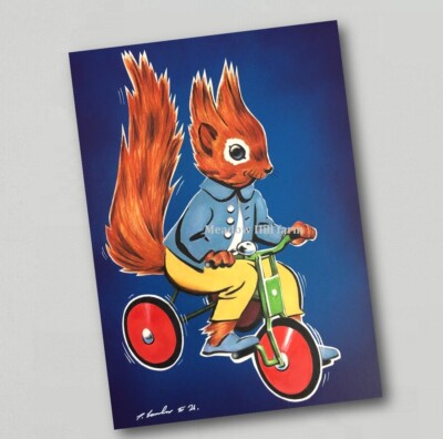Kühlschrankmagnet Tufty das Eichhörnchen 1960 1970 Retro TV - The Tufty Club (2)