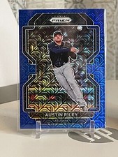 Austin Riley, Atlanta Braves, 2022 Prizm Baseball Blue Mojo SP #'d/199 #73🇬
