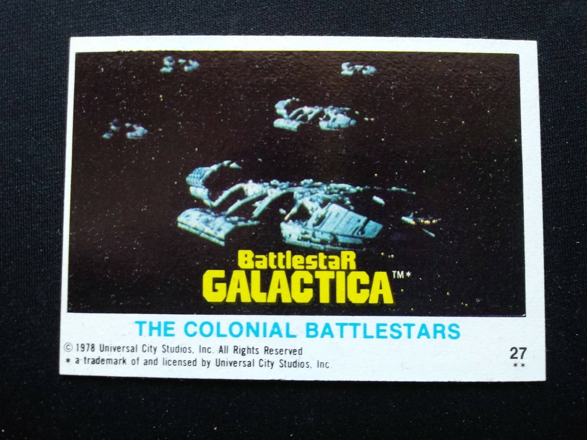 1978 Topps Battlestar Galactica # 27 The Colonial Battlestars (EX