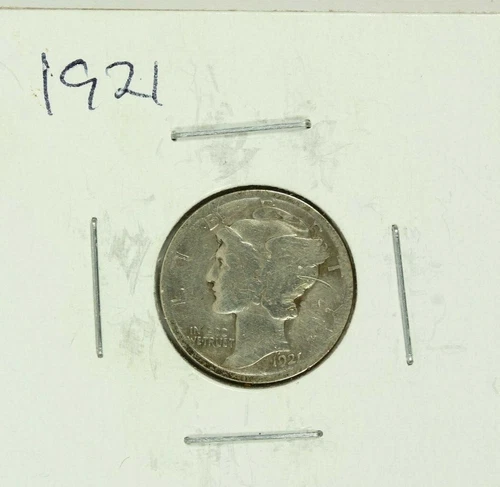 1921 Mercury Dime : Good