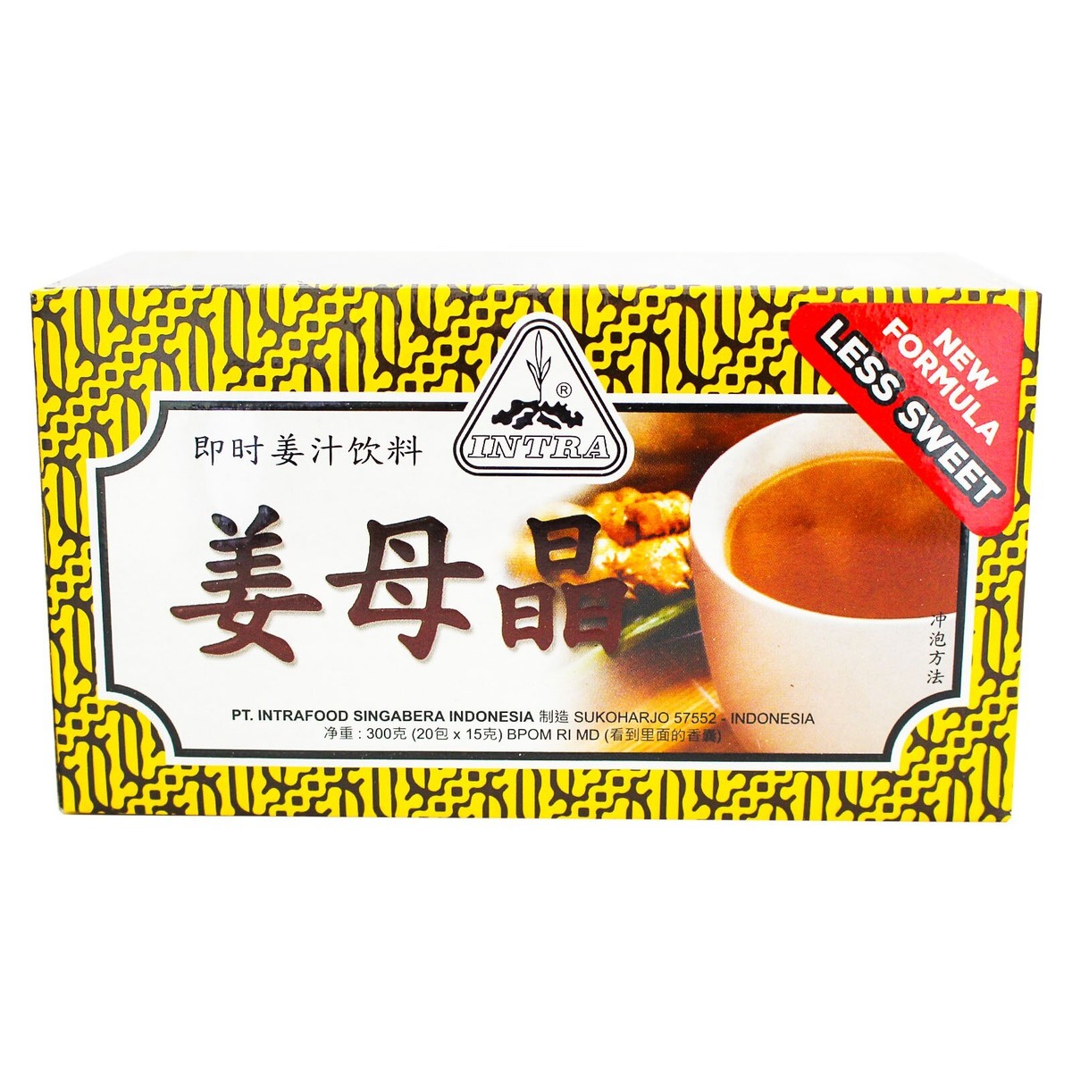 Intrafood Indonesia Ginger Tea Jahe Wangi (15g x 20sachets) Box of