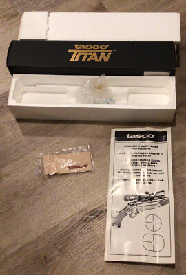 Tasco Titan 3X-9xx42mm Scope Empty Box and Manual Very Nice #T39X42N4A