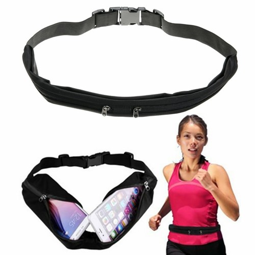Pluscom Sports Running Bum Bag - Waist Pack For Phone, Keys, Money - Gym & Travel