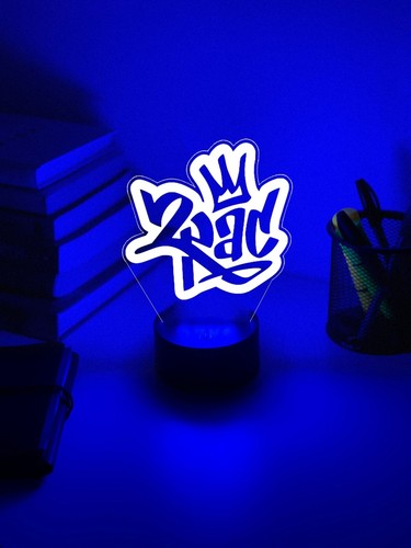 Tupac Music 3D Night Light | Gift for Tupac Fan | 2Pac King | 2Pac Sign - Picture 5 of 7